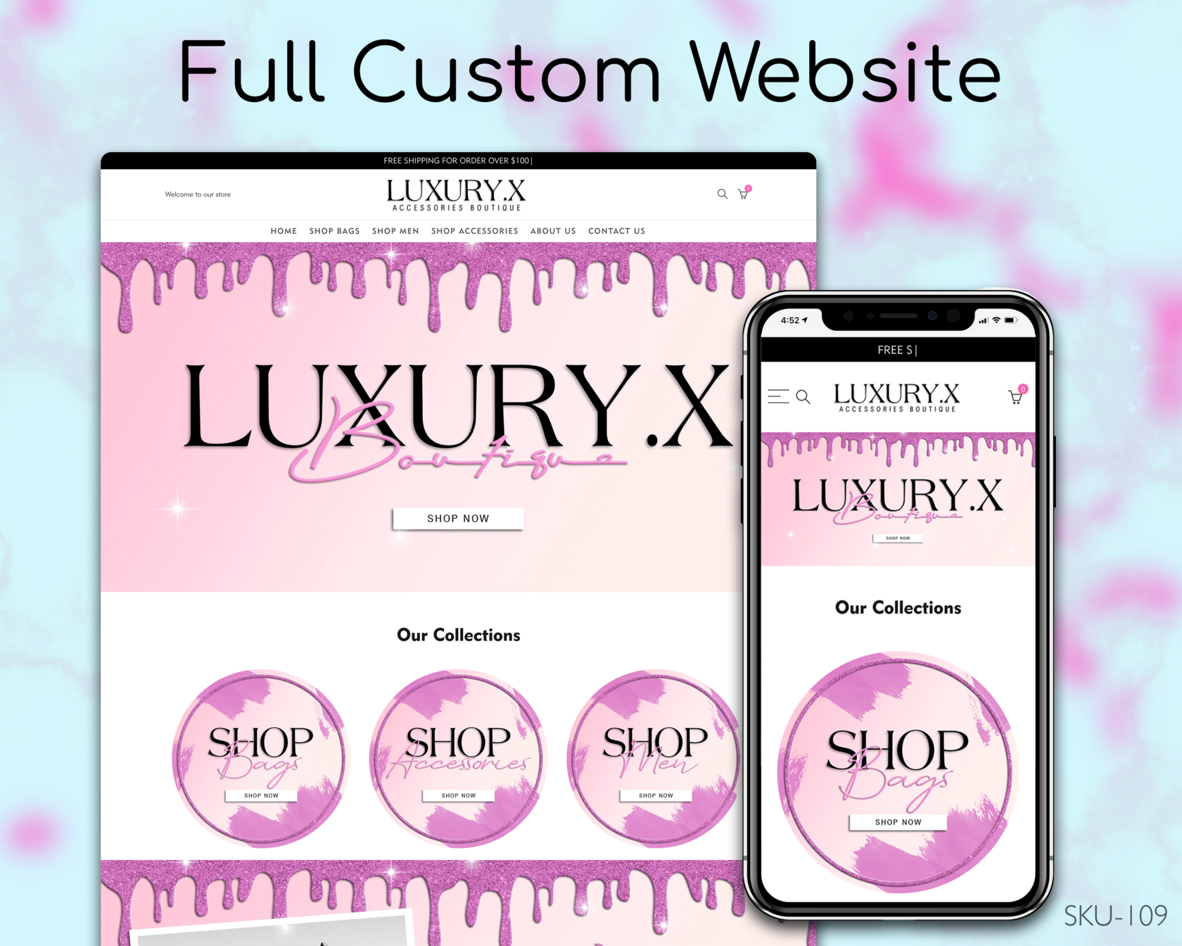 Pink Hair Delight - Pink, Hair, Fully Finished Website (Shopify, Wix & Squarespace)